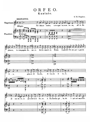 Cantate Orfeo